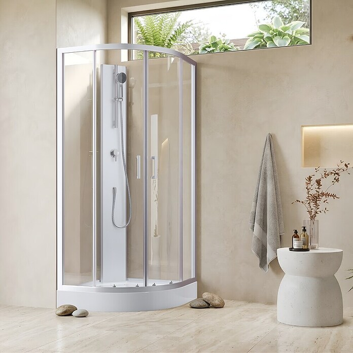 GEO Komplettdusche Alicante (Silber) | BAUHAUS