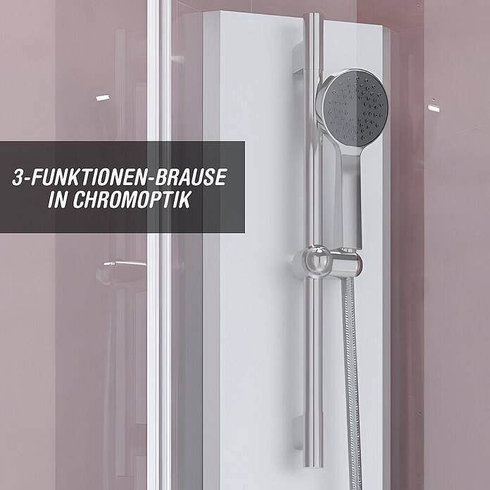 GEO Komplettdusche Alicante (Silber) | BAUHAUS