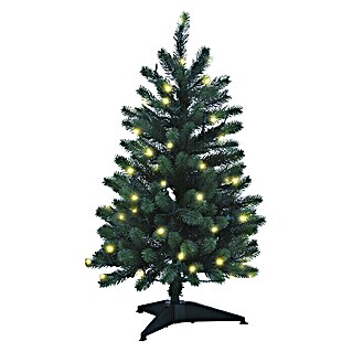 Xenotec Künstlicher Weihnachtsbaum (Höhe: 85 cm, Grün, LED-Beleuchtung)