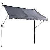 Sunfun Klemmmarkise / Senkrechtmarkise (Anthrazit, Breite: 2,5 m, Ausfall: 1,3 m) | BAUHAUS