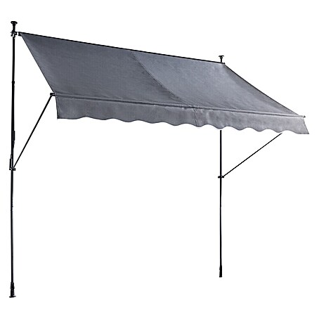 Sunfun Klemmmarkise / Senkrechtmarkise (Anthrazit, Breite: 3 m, Ausfall: 1,3 m)