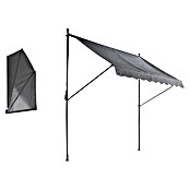 Sunfun Klemmmarkise / Senkrechtmarkise (Anthrazit, Breite: 2,5 m, Ausfall: 1,3 m) | BAUHAUS