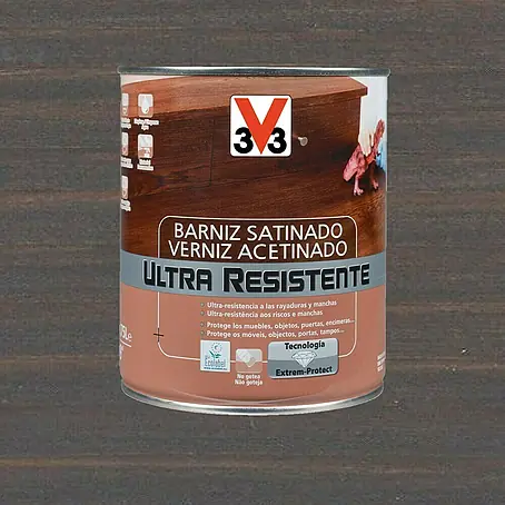 V33  Barniz para madera Satinado Ultra Resistente