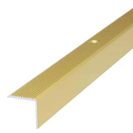 Dalsys  Abschlussleiste 200cm Treppenkantenprofil 30mm x 30mm Treppenwinkel Gold