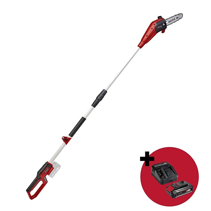 Einhell PXC 18V Set orodij  (Akumulatorska majhna teleskopska verižna žaga GC-LC 18/20LI T-SOLO + Starter set) | Akumulatorski višinski obrezovalniki | Višinski obrezovalniki | Verižne žage | Vrtni stroji in orodja | Vrt in prosti čas | Izdelki | BAUHAUS