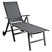 Sunfun Maja Sonnenliege (L x B x T: 75 x 146 x 108 cm, Anthrazit, Rückenlehne verstellbar)