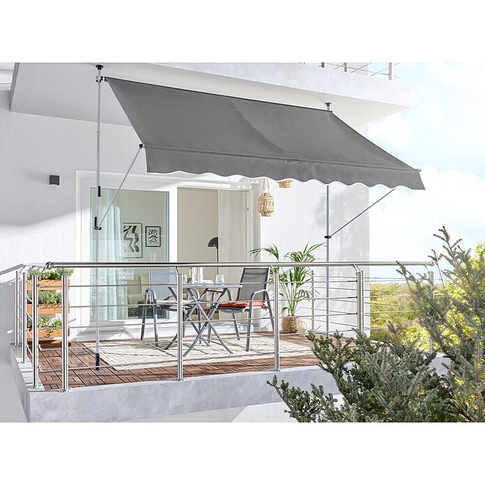Sunfun Tenda s nosačem  (Siva, Širina: 3 m, Izvlačenje: 1,3 m) | BAUHAUS