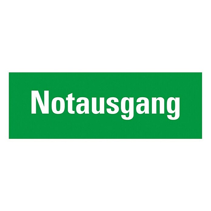 Pickup Fluchtwegschild (Motiv: Notausgang, L x B: 33 x 12 cm)