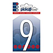 Pickup 3D Home Hausnummer Oslo (Höhe: 9 cm, Motiv: 9, Weiß, Kunststoff, Selbstklebend)