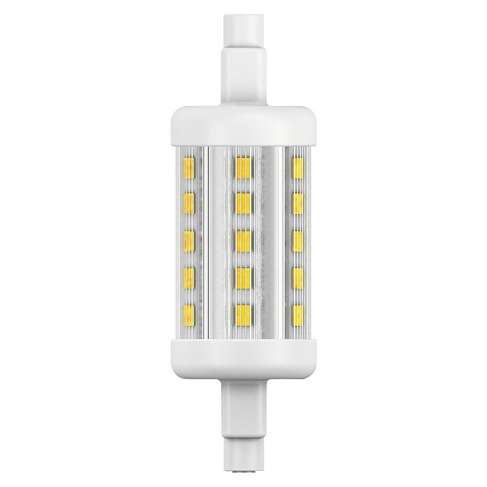 Garza Bombilla LED Lineal (5 W, R7s, Color de luz: Blanco cálido, No regulable, Cuadrado)