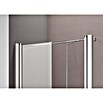 GEO Hit Eckdusche (90 x 100 x 202,2 cm, Beschichtet, DIN Anschlag: Rechts, Stärke: 6 mm, Silber)