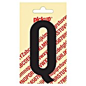 Pickup Sticker (Motief: Q, Zwart, Hoogte: 90 mm)
