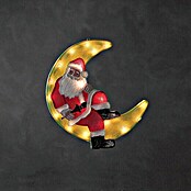 Konstsmide LED-Weihnachtsleuchte Weihnachtsmann im Mond (Innen, 20-flammig, B x H: 36 x 39 cm, 1,36 W, Warmweiß)
