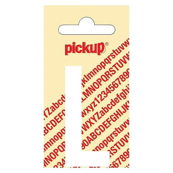 Pickup AufkleberMotiv: L, Weiß, Höhe: 60 mm - Aufkleberbogen mit dem Buchstaben "L" von Pickup, ideal zum Beschriften und Dekorieren.
