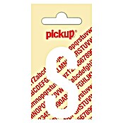 Pickup Etiqueta adhesiva (Motivo: S, Blanco, Altura: 60 mm)