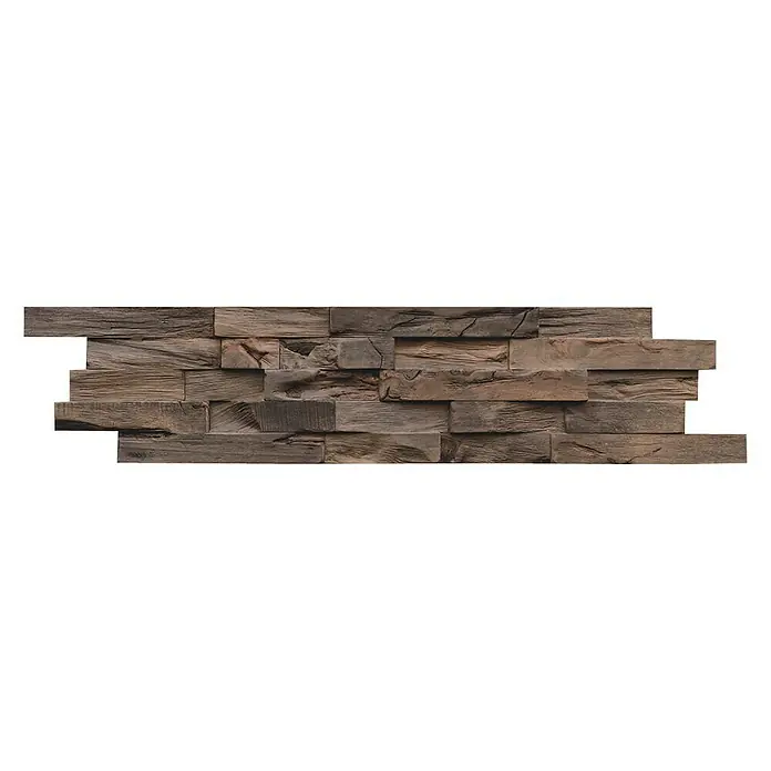 Indo Wandpaneel 3D Wall Beachwood Coffee - Hevea, 610 x 150 x 10 mm - Wandpaneel mit Holzstruktur. Das dekorative Paneel ist aus Holz gefertigt und verleiht jedem Raum eine rustikale Note.