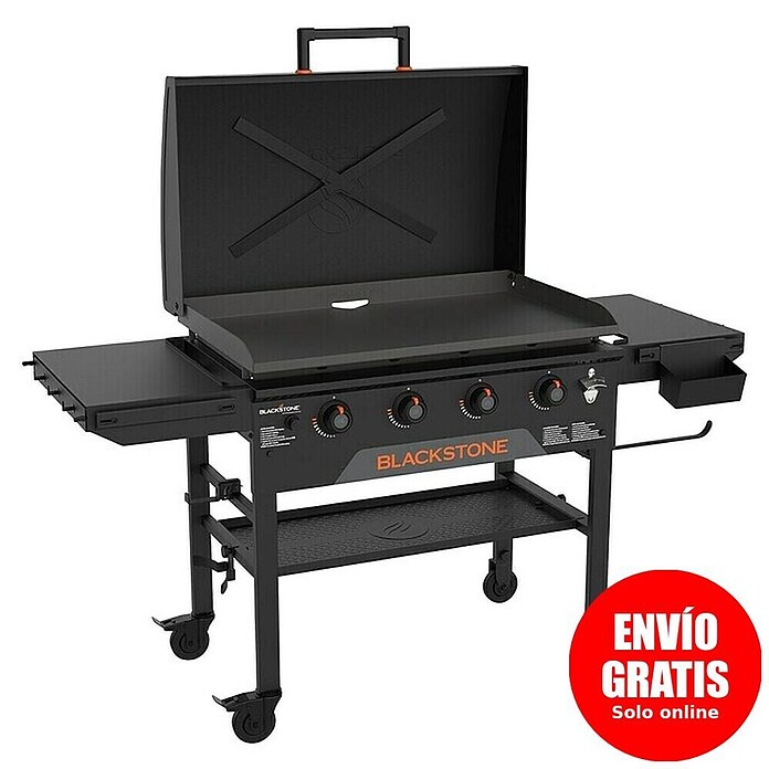 Blackstone Plancha Grill (Superficie de la parrilla (An x Pr): 91 x 55 cm, Negro, Número de quemadores: 4 ud.) | BAUHAUS