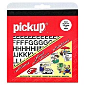 Pickup Aufkleber (477 x Buchstabenaufkleber, Schwarz, Höhe: 10 mm)