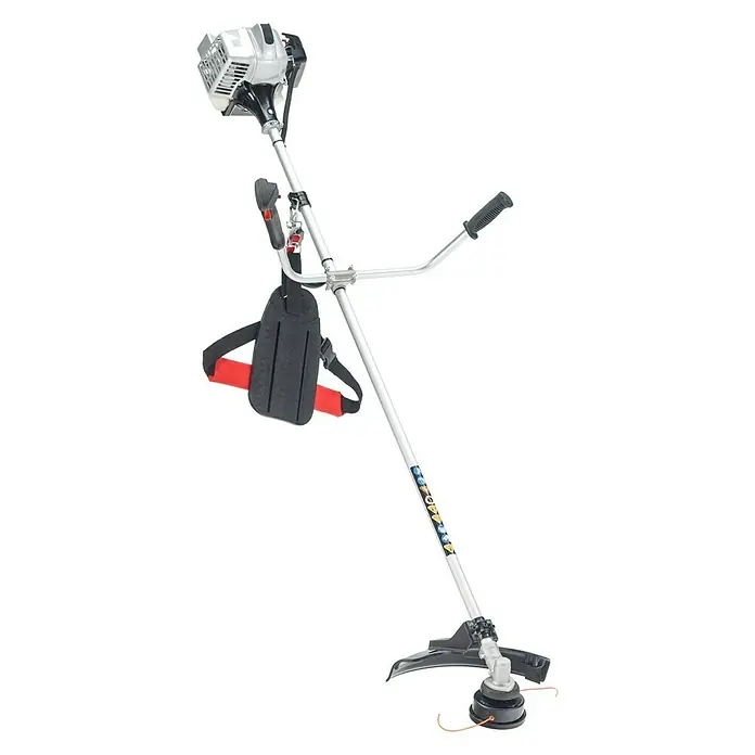 AL-KO Benzin-Motorsense BC 223 B - 700 W, Schnittbreite Faden: 41 cm, Schnittbreite Messer: 25 cm - Freischneider mit Tragegurt, ideal für Gartenarbeiten. Leicht zu bedienen und effizient zum Trimmen von Rasen und Gestrüpp.