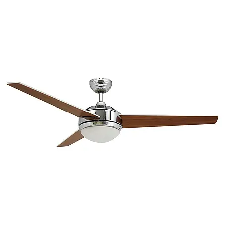 Vam  Deckenventilator VEGALIGHT chrom weiß/Kirschholz