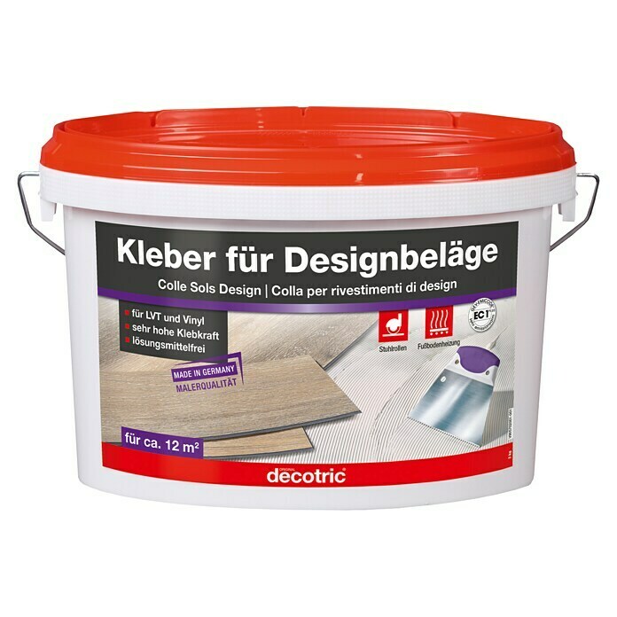 Decotric Kleber für Designbeläge (3 kg, Gebrauchsfertig, Anwendungsbereich: Innen)