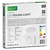 Green Tech LED okrogla stropna svetilka  (24 W, Ø x V: 30 x 5,5 cm, Bela) | 3087 - Outddor Wandstrahler | CAJA - Outdoorleuchten Hochvolt | CAJ - Outdoorleuchten | CA - Beleuchtung | C - Elektro | BAUHAUS