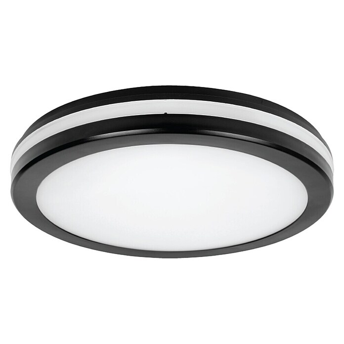 Green Tech Okrugla stropna LED svjetiljka  (24 W, Ø x V: 30 x 5,5 cm, Crna) | BAUHAUS