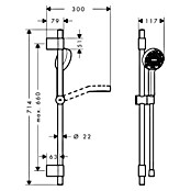 Hansgrohe Conjunto de ducha Activera (Número de tipos de chorro: 2 ud., Cromo) | BAUHAUS