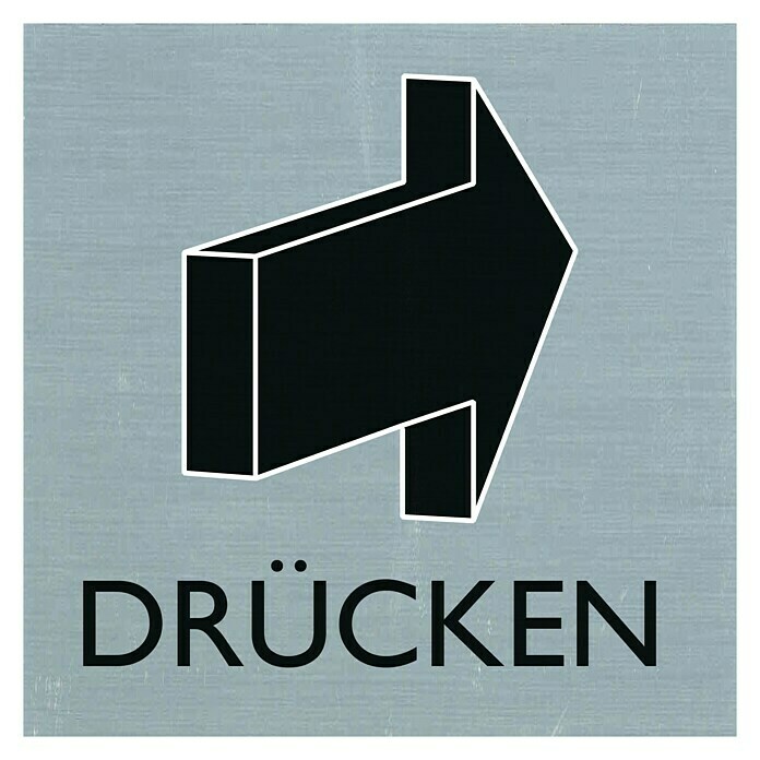 Pickup AufkleberMotiv: Drücken, L x B: 80 x 80 mm Unknown