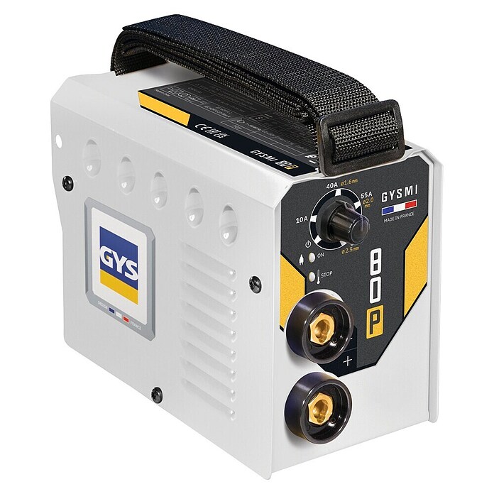 Gys Elektrodenschweißgerät (Schweißstrom: 10 - 80 A, Elektrodenstärke: 1,6 - 2,5 mm)