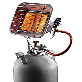 Rowi Gasheizstrahler HGS 4600/1 (B x T x H: 31,5 x 10,5 x 37 cm, Silber)
