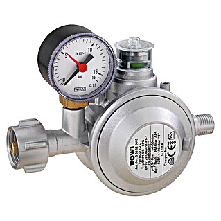 Rowi Gasdruckregler HGD 1/2 D (B x T x H: 13 x 10,5 x 6,5 cm, Grau)