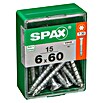 Spax Universalschraube T-Star plus (Ø x L: 6 x 60 mm, WIROX Oberfläche, T-Star plus, 15 Stk.)