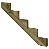 Plus Treppenwange 5-stufig (125 x 4 x 85 cm, 5-stufig)