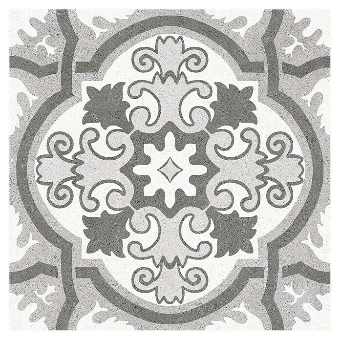 Porculanska pločica Vintage Mix (25 x 25 cm, Bijelo-sive boje, glazirano)