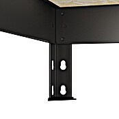 Regalux Metallregal Atlas (H x B x T: 180 x 90 x 40 cm, Traglast pro Boden: 230 kg, Anzahl Böden: 5 Stk., Stecken, Grau) | BAUHAUS