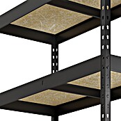 Regalux Metallregal Atlas (H x B x T: 180 x 90 x 40 cm, Traglast pro Boden: 230 kg, Anzahl Böden: 5 Stk., Stecken, Grau) | BAUHAUS