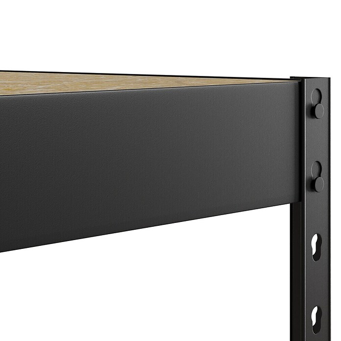 Regalux Metallregal Atlas (H x B x T: 180 x 90 x 40 cm, Traglast pro Boden: 230 kg, Anzahl Böden: 5 Stk., Stecken, Grau) | BAUHAUS
