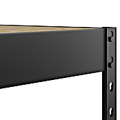 Regalux Metallregal Atlas (H x B x T: 180 x 90 x 40 cm, Traglast pro Boden: 230 kg, Anzahl Böden: 5 Stk., Stecken, Grau) | BAUHAUS