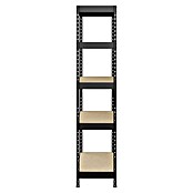 Regalux Metalen stellingkast Rivet Atlas (H x B x D: 180 x 120 x 40 cm, Draagvermogen per legbord: 230 kg, Aantal legborden: 5 st., Insteken, Grafietgrijs) | BAUHAUS