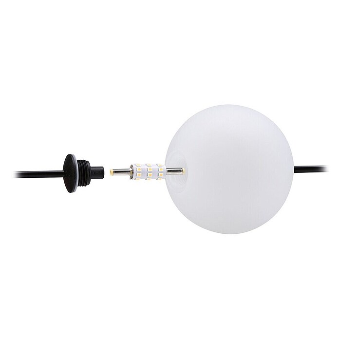 Paulmann LED-Lichterkette Taina (Außen, Lichtfarbe: Warmweiß, Anzahl Leuchtmittel: 6 Stk., Solarbetrieben, Länge: 5,8 m) | BAUHAUS