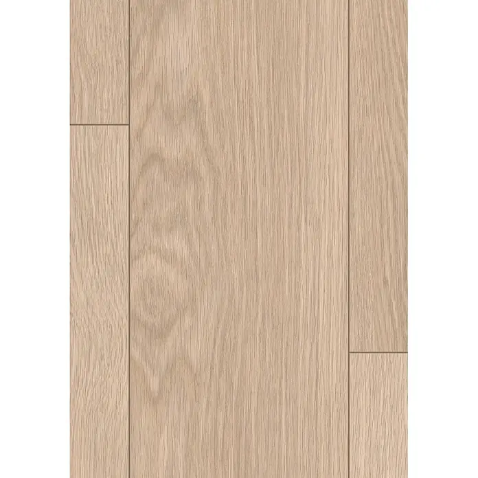 Egger Laminat NatureSense Promo - Baronia Eiche hell, Landhausdiele, 1.292 x 193 x 8 mm - Heller Holzfußboden mit sichtbarer Maserung und Dielenfugen.