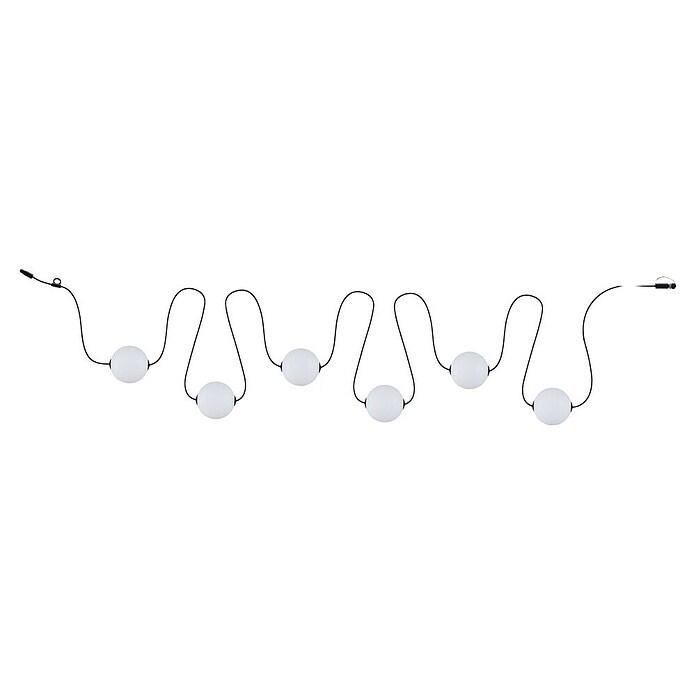 Paulmann Plug & Shine LED-Lichterkette Naima (Außen, Warmweiß, Anzahl Leuchtmittel: 6 Stk., Länge: 5,8 m, Netzbetrieben) | BAUHAUS