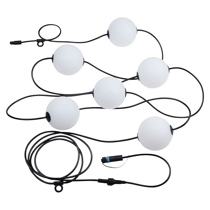Paulmann Plug & Shine LED-Lichterkette Naima (Außen, Warmweiß, Anzahl Leuchtmittel: 6 Stk., Länge: 5,8 m, Netzbetrieben) | BAUHAUS