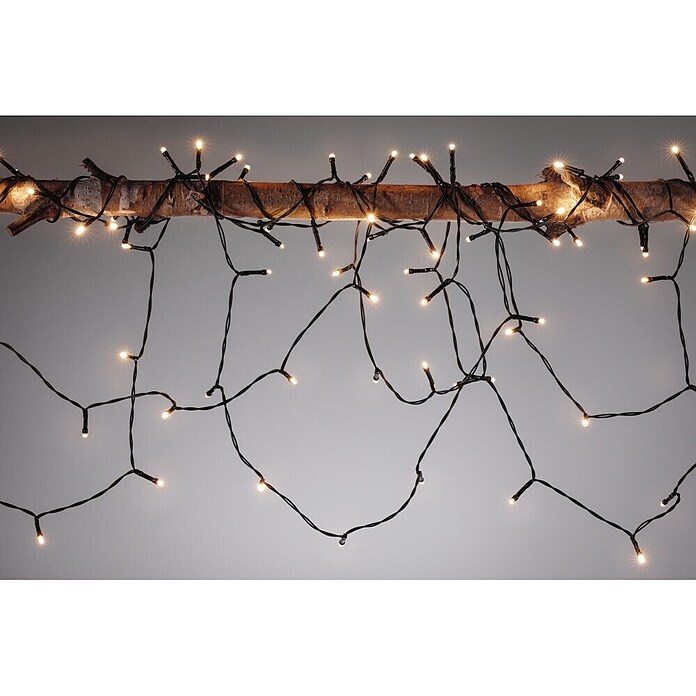Paulmann Plug & Shine LED-Lichterkette Yuna (Außen, Warmweiß, Länge: 7,4 m) | BAUHAUS
