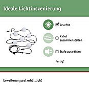 Paulmann Plug & Shine LED-Lichterkette Naima (Außen, Warmweiß, Anzahl Leuchtmittel: 6 Stk., Länge: 5,8 m, Netzbetrieben) | BAUHAUS