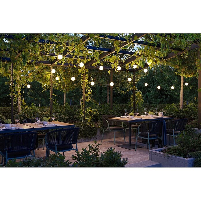 Paulmann LED-Lichterkette Taina (Außen, Lichtfarbe: Warmweiß, Anzahl Leuchtmittel: 6 Stk., Solarbetrieben, Länge: 5,8 m) | BAUHAUS