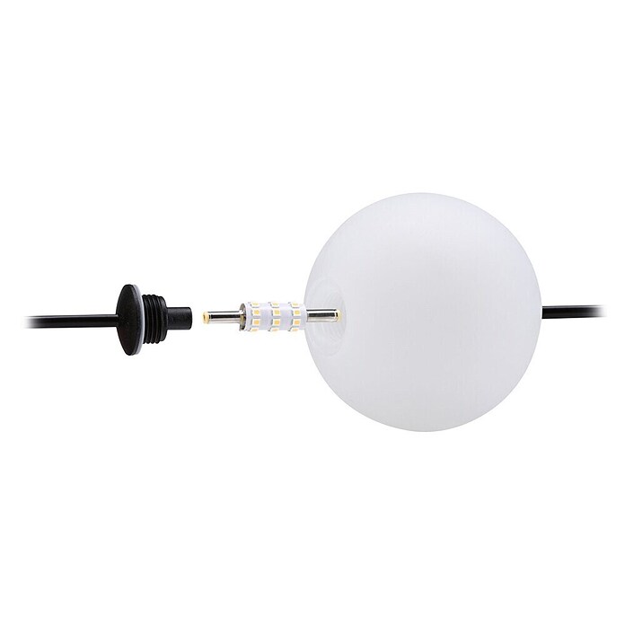 Paulmann Plug & Shine LED-Lichterkette Naima (Außen, Warmweiß, Anzahl Leuchtmittel: 6 Stk., Länge: 5,8 m, Netzbetrieben) | BAUHAUS