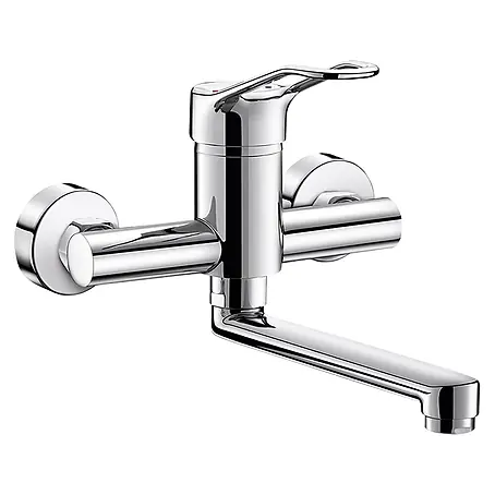 Delabie  Waschtischarmatur Delabie EHM W.-Mont. EP Securit. Schwenkausl. L.200, Bügelgr., Stdd.