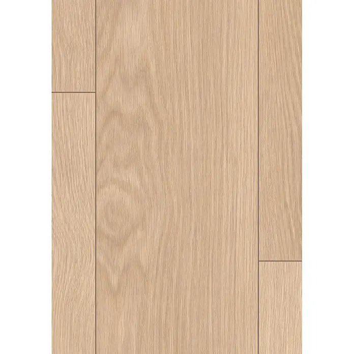 Egger Laminat NatureSense Promo - Baronia Eiche sand, Landhausdiele, 1.292 x 193 x 8 mm - Heller Naturholzfußboden mit sichtbarer Maserung und Dielenfugen.